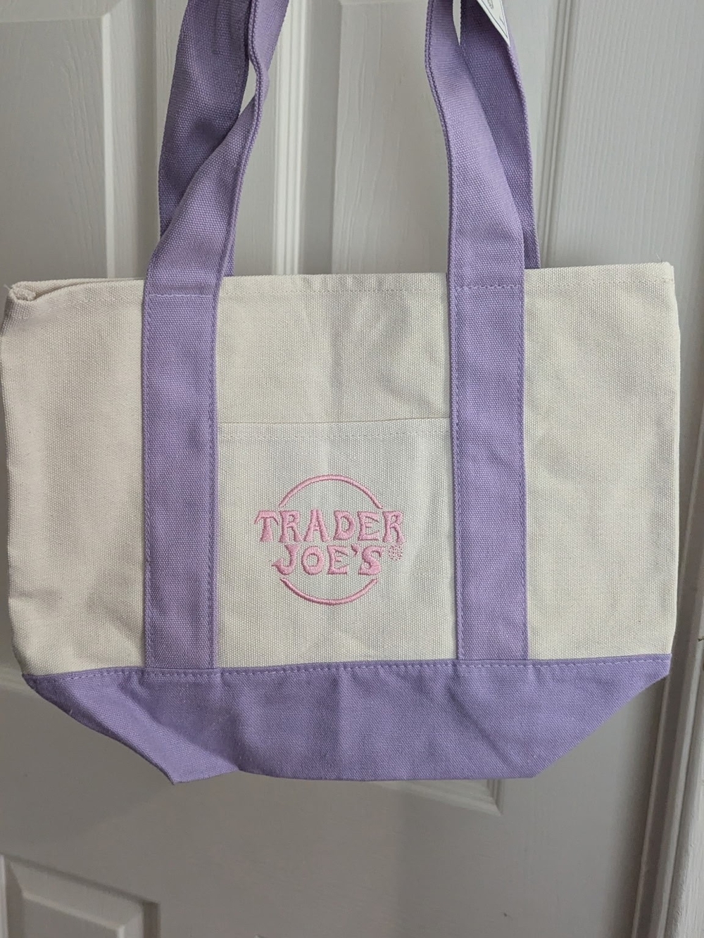 Mini Lavender & Canvas Tote Bag - Lavender Accents